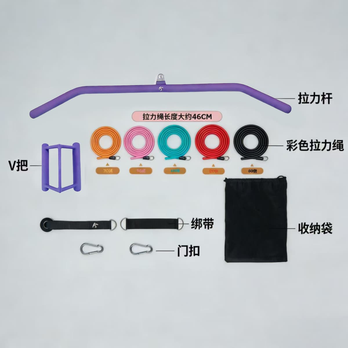 Purple [professional full body multi-positional strengthening] 200 lbs free training