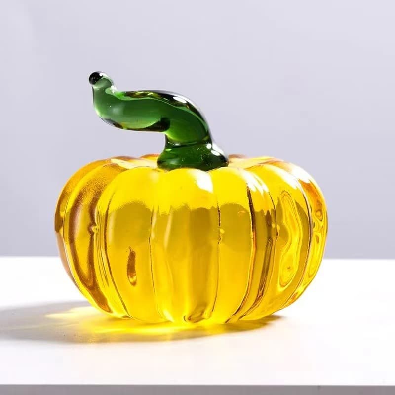 Paperweight [pumpkin] gold-5cm-gold leaf