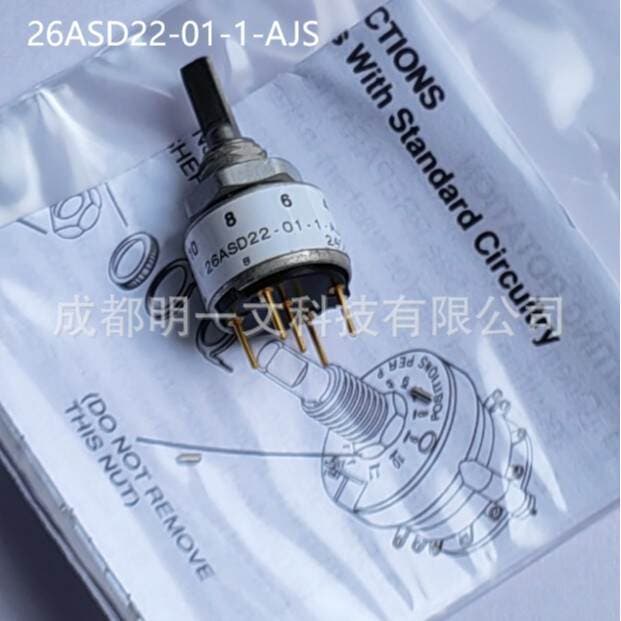 26Asd22-01-1-Ajs Rotary Encoder Grayhill Mechanical, New 16Ppr, 16 Claws 1