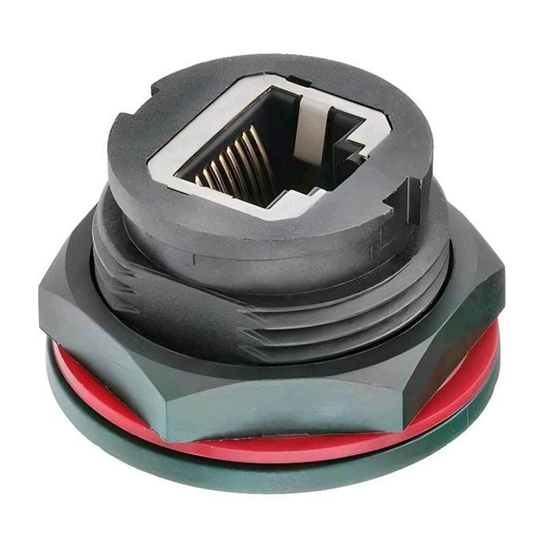 Supply wall type network interconnection device IP67 RJ45 waterproof connector RJS-5EPFFP-LC7002 3