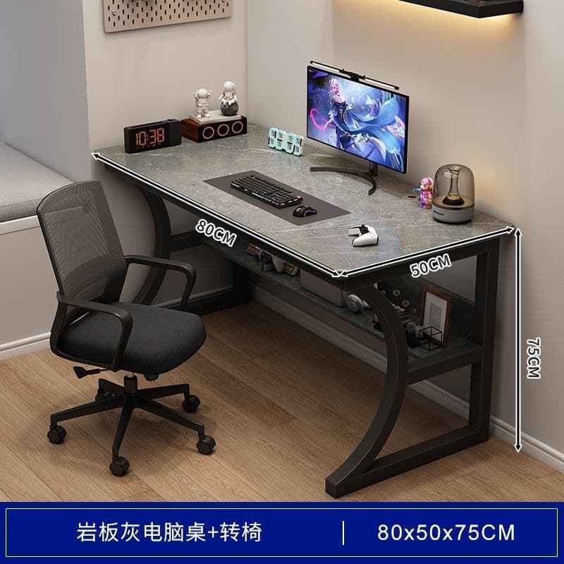 [economic model + swivel chair] slate gray 80cm