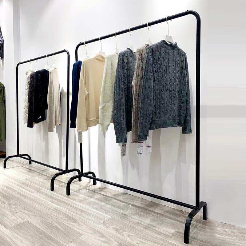 Iron Art Floor-Standing Island Display Rack for Clothing Stores, Suitable for Men'S, Women'S, and Children's Clothing 1