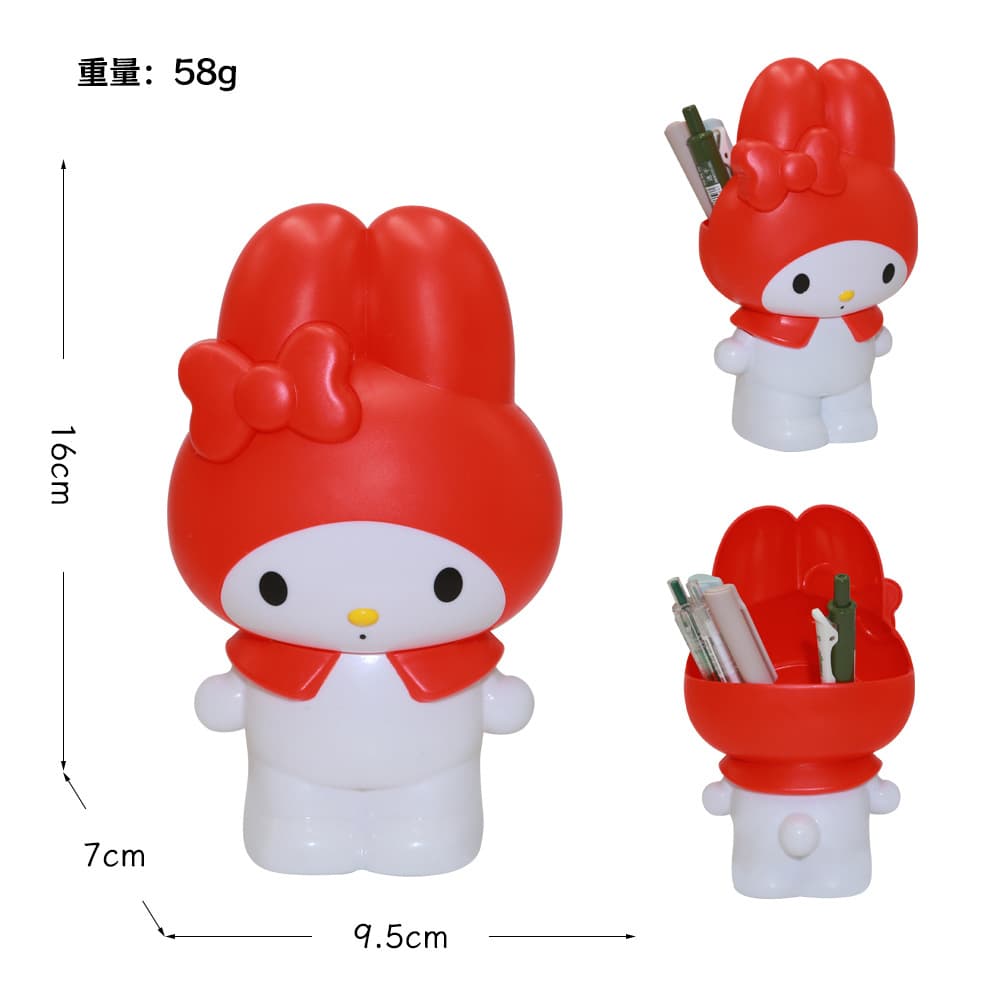 Plastic red melo pen holder