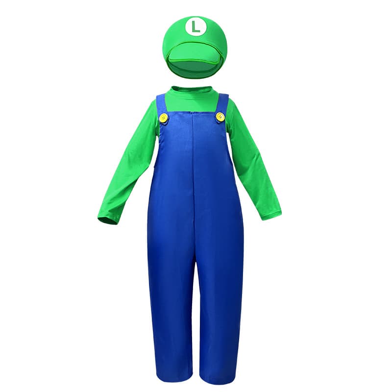 Children's green [hat beard jacket with pants gloves]]