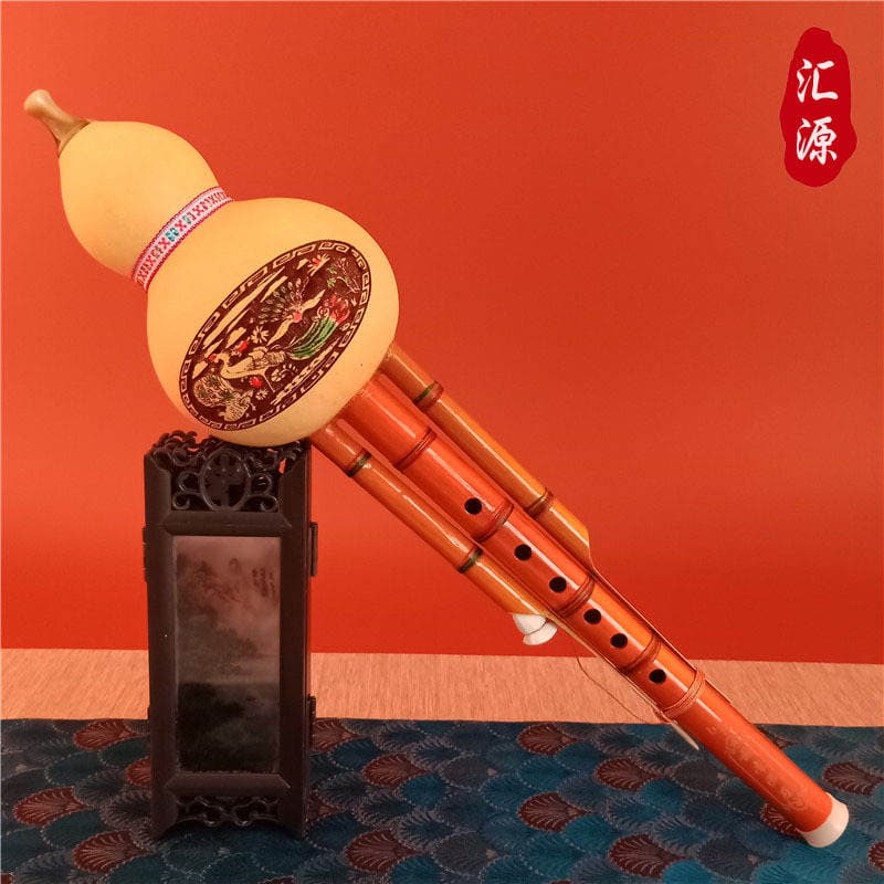 Beginner's Natural Phoenix Bamboo Huilu Instrument in C Key and B Flat Key for Self-Learning with No Prior Experience, Suitable for Children 2