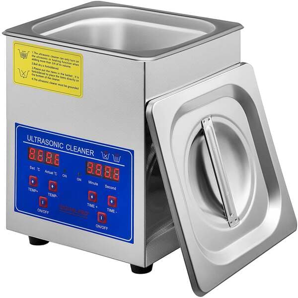 Ultrasonic Cleaning Machine, Small Industrial High-Power Dental Jewelry Stainless Steel Oil Removal Cleaner, Commercial Use