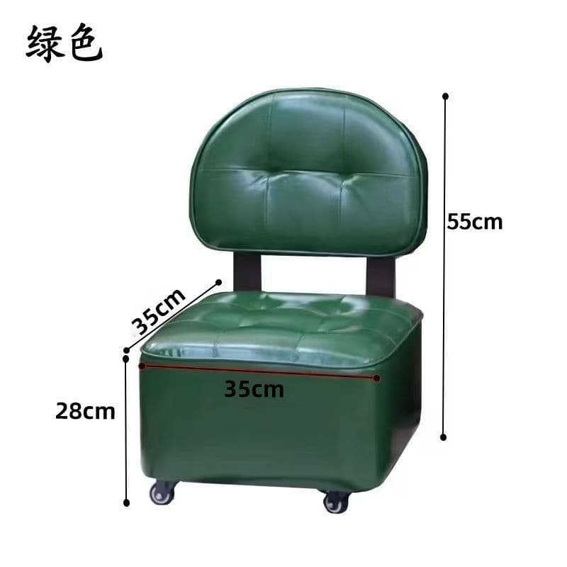Green - leather backrest - all in stock - fast delivery - good quality