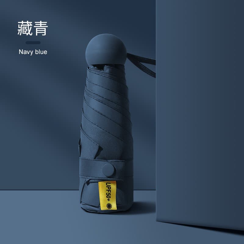 50% off six-bone round handle-navy blue