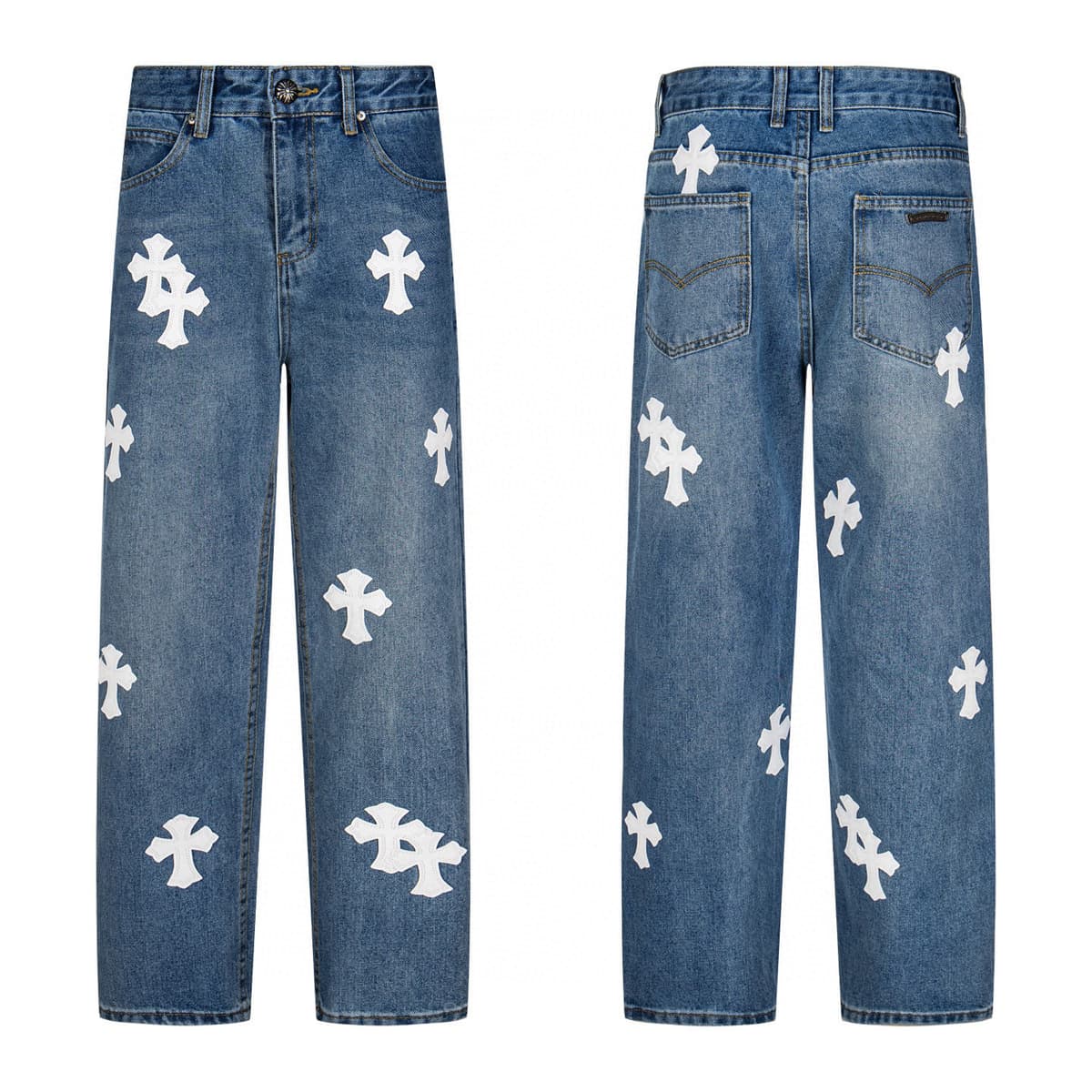 41 blue and white