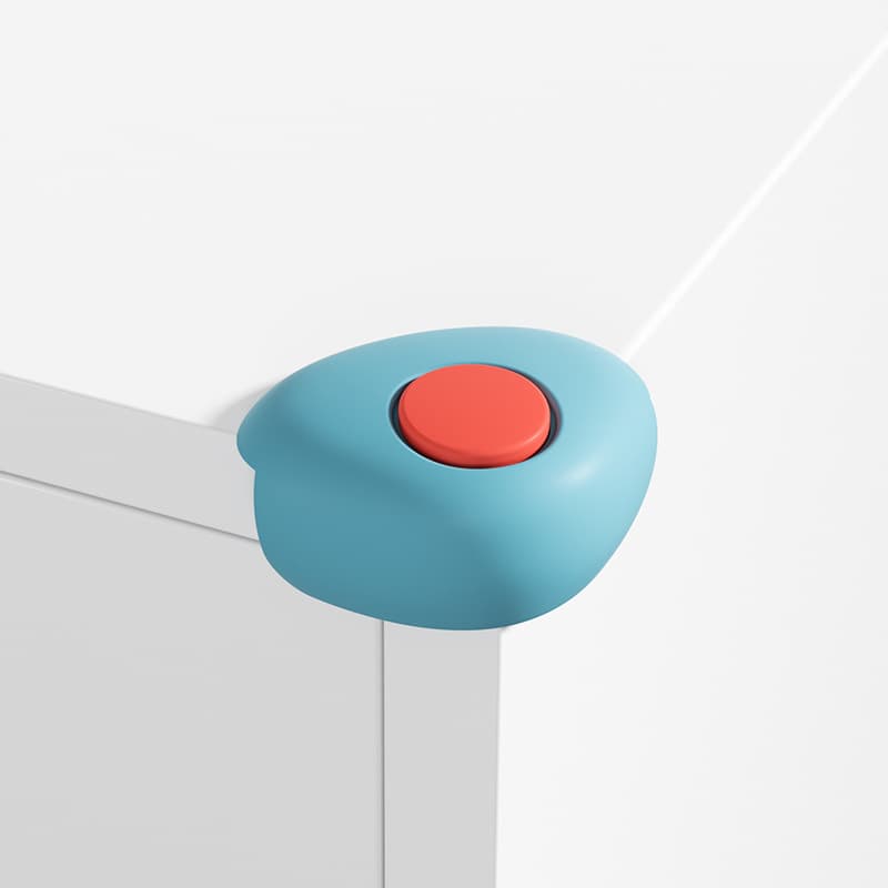 Polka dot shell blue