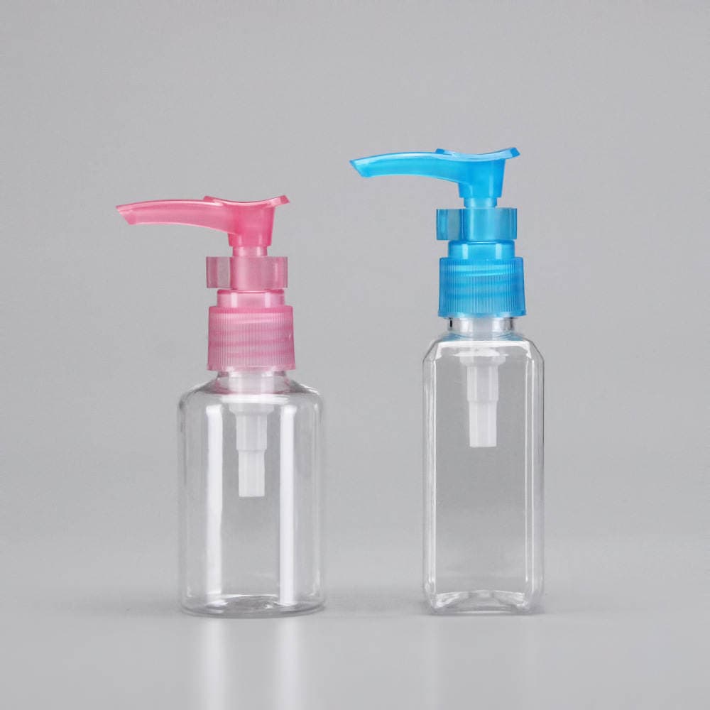 Wholesale 50ml Lotion Dispensing Bottles, Pet Transparent Clip Pump Press Bottles, Travel-Sized Plastic Bottles 3
