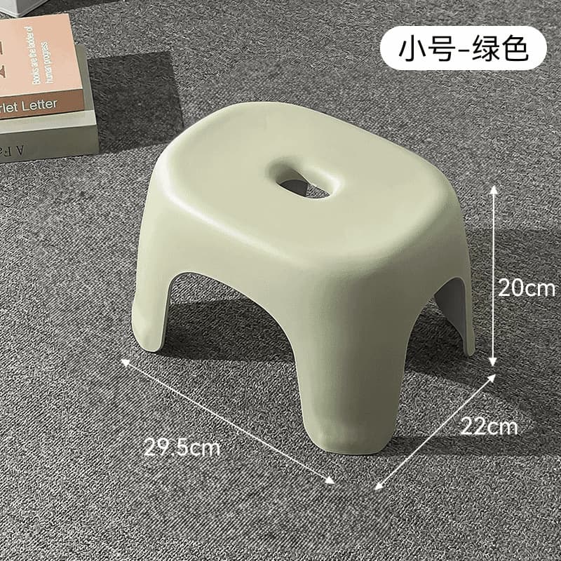 Bathroom low stool-green small size 29.5*20*22