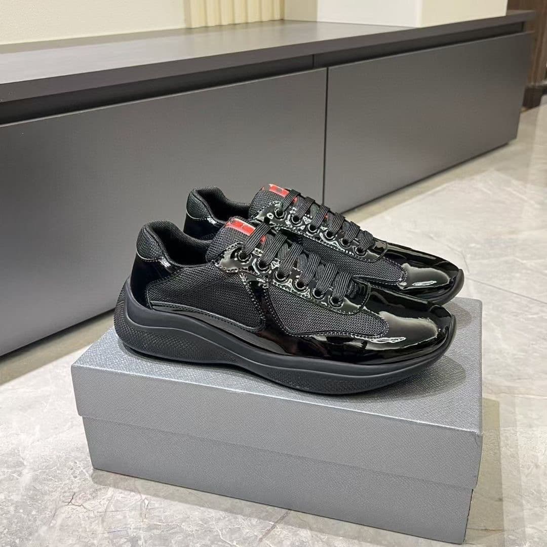 Erfulpu all black patent leather