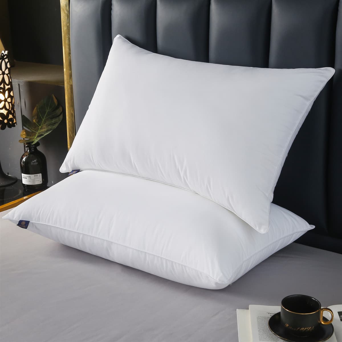 Cotton anti-feather cloth 1000g--low pillow