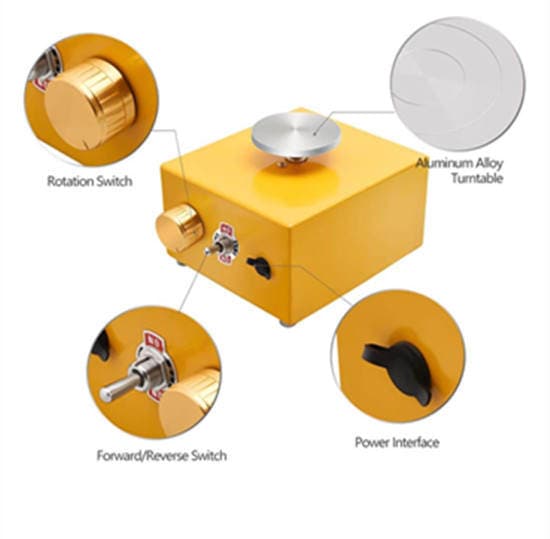 Mini Drawing Machine, Fingertip Douyin Pottery Machine, Children's Handmade Mud Removal Machine, Electric Small Pottery Wheel, Ceramic Drawing Machine 3