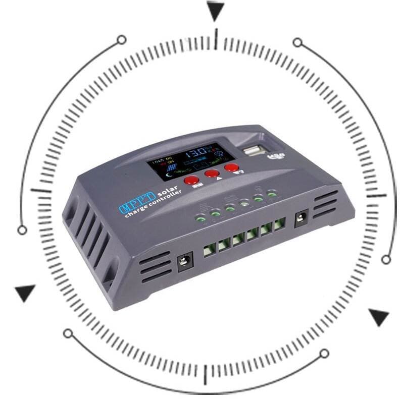 30A-100A Günəş Paneli Nəzarətçisi, Gərginlik Sabitləşdirmə və Mühafizə ilə, 12V/24V Avtomatik Keçid 3