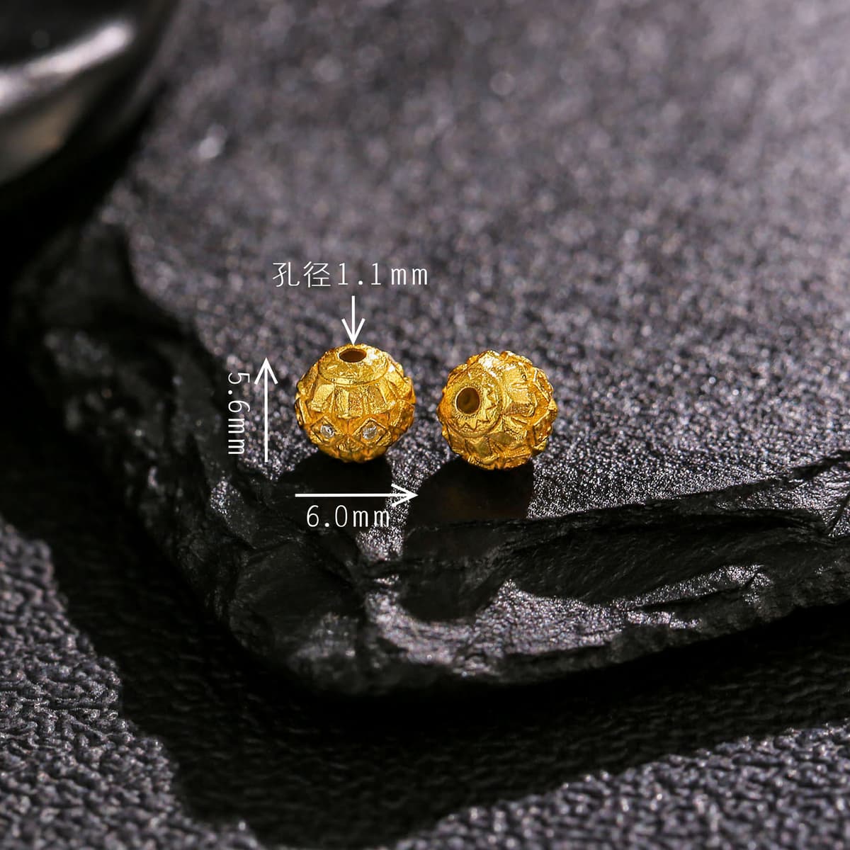 6mm diamond angle flower ball