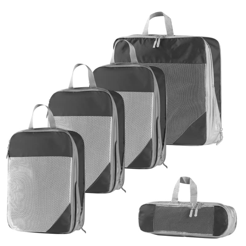 Five-piece set with mesh gray