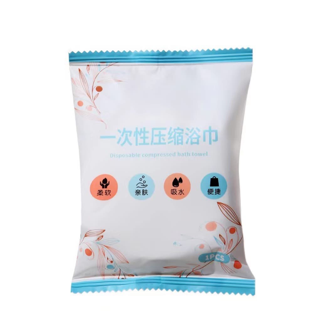 Compressed bath towel White 70*140cm