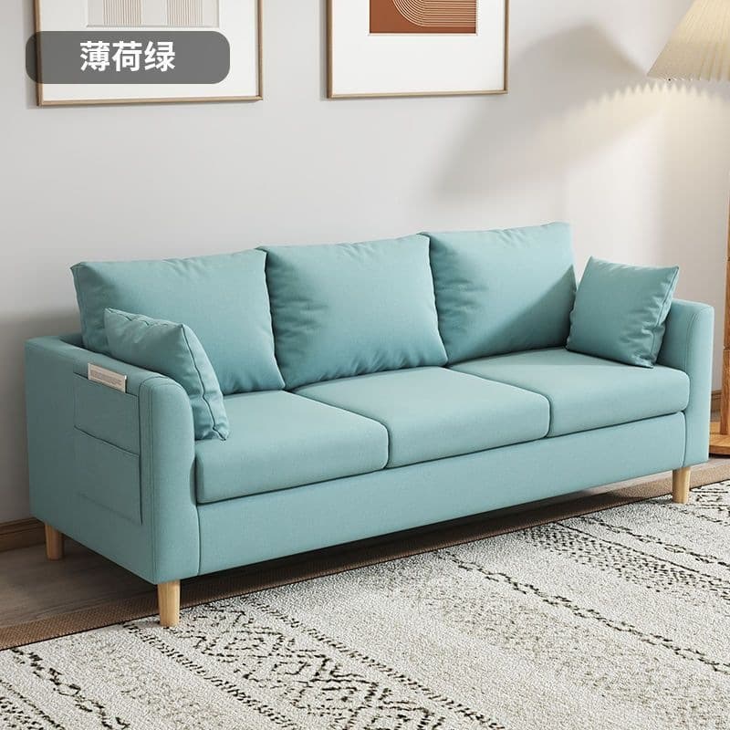 Mint green [snowflake velvet + free pillow]