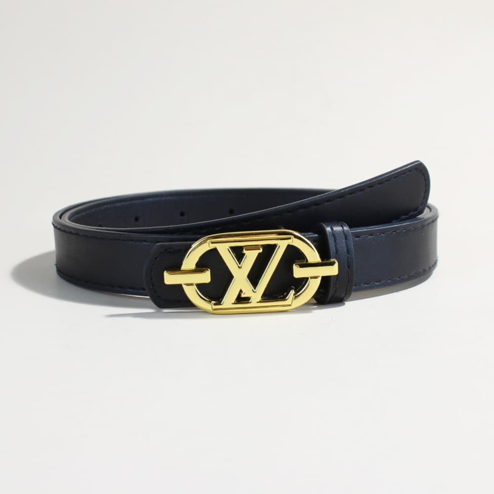 Black (2.3cm wide ear lv gold buckle)