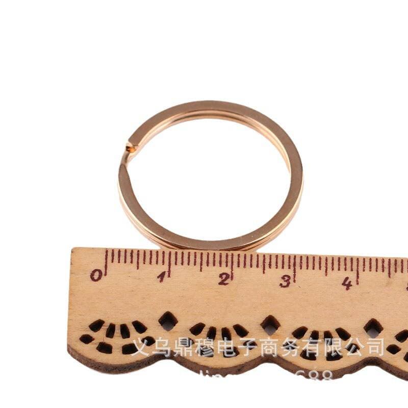 DIY jewelry accessories handmade material metal gold key ring key ring key ring flat ring 30MM 5