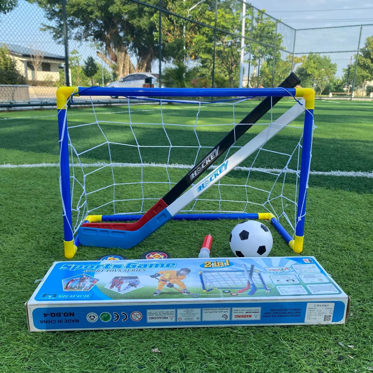 Hockey set (single door + two sticks + two balls)
