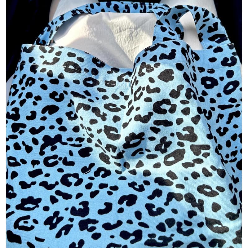 Blue leopard print [same style as zhang yuanying] [all three labels]