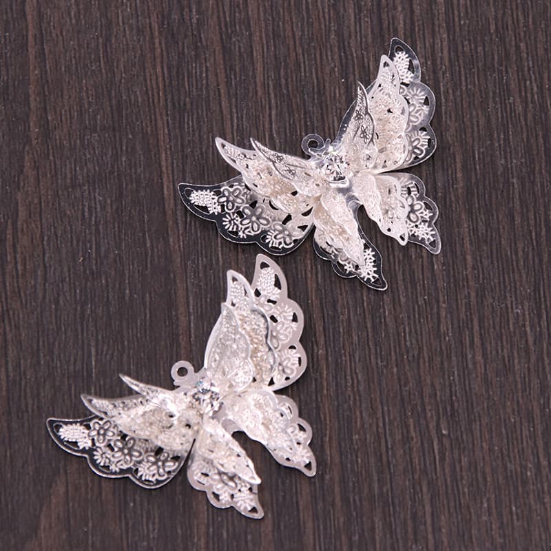 Multilayer Butterfly Silver