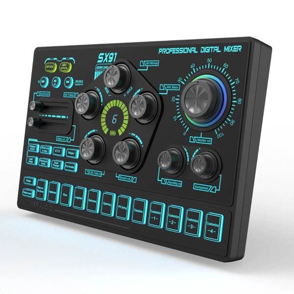 New Sound Card Sx91, a Selected English Live Streaming Dedicated Sound Card for Mobile Phones and Computers, Complete Set of Mobile Device Sound Cards