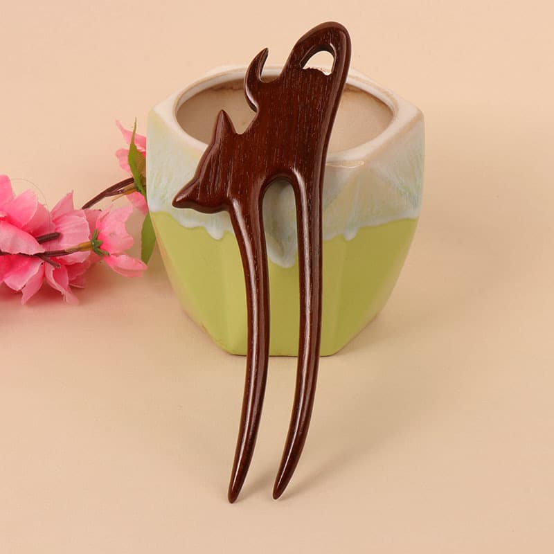 Large leaf rosewood hairpin---06 style (length 15cm)