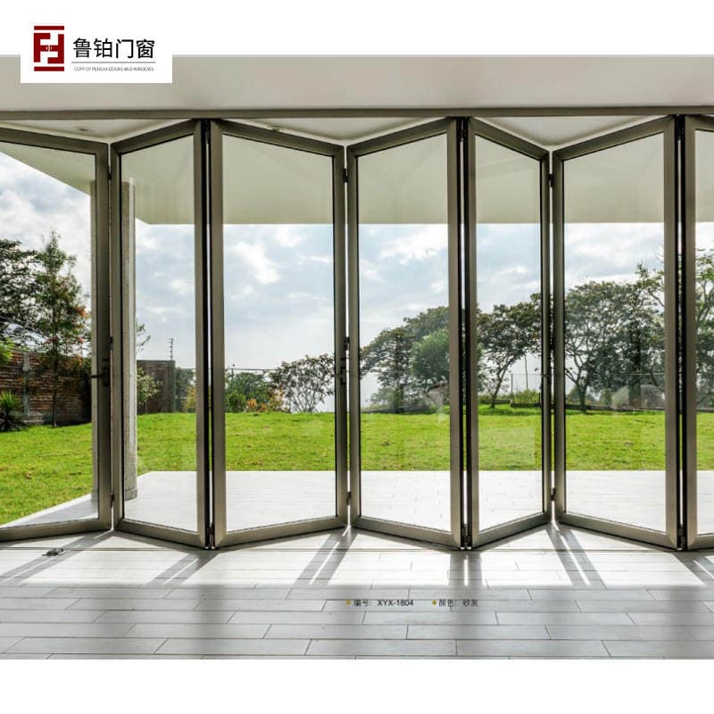 Foshan Manufacturer Aluminum Alloy Doors and Windows, Balcony Sliding Heavy-Duty Partition Doors, Shop and Hotel Thermal Break Aluminum Folding Doors Installation 3