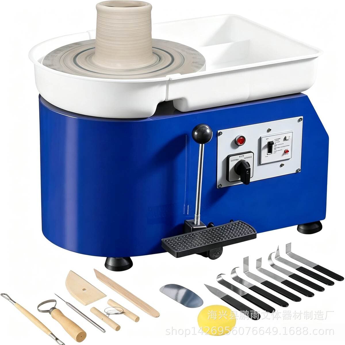 Factory Direct Sales Pottery Equipment Children's Teaching American and European Clay Machine Drawing Machine Stepless Variable Speed Drawing Machine Pottery 2