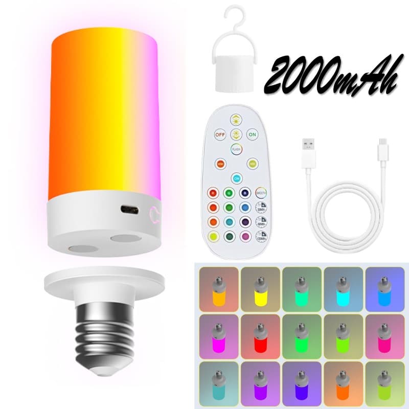 Corn magnetic light bulb - three colors + rgb (2000mah)