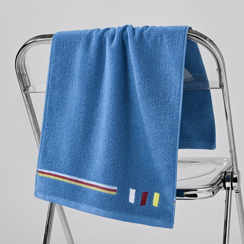 Blue ribbon towel