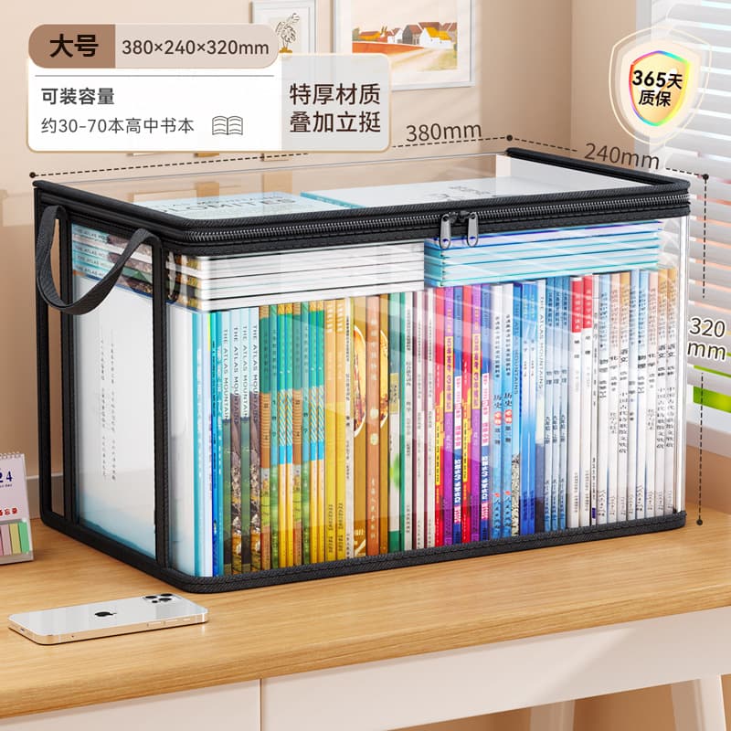 1 [black large] larger and thicker/double side handles/dust-proof and moisture-proof