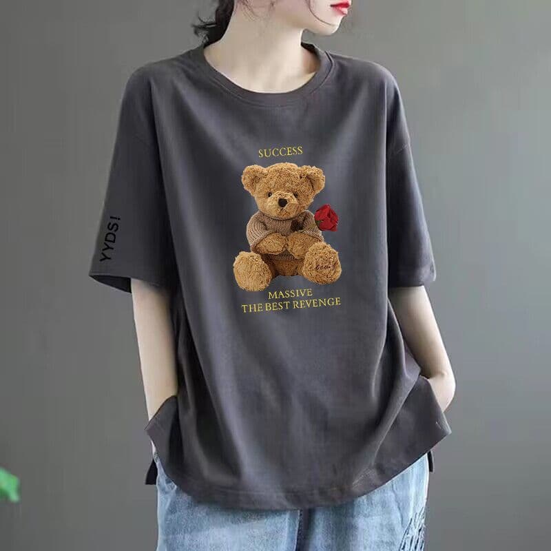 50 dark grey-black sleeves [medium] color rose bear