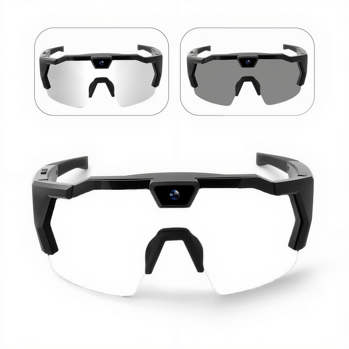 Transparent to black lenses-type b
