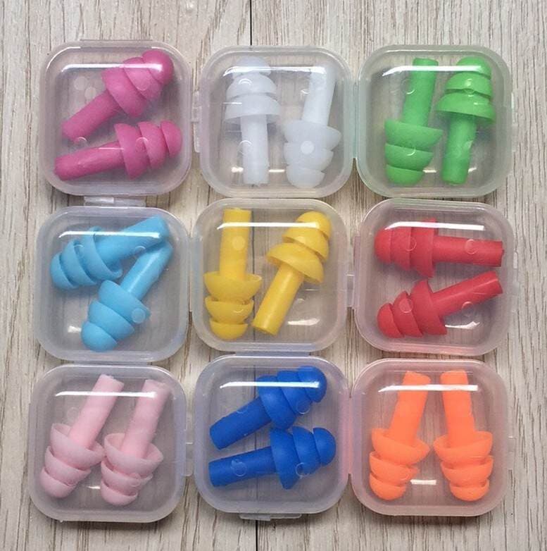 Earplugs boxed noise reduction sound insulation anti-noise bathing swimming waterproof ear protection wholesale manufacturers Christmas tree earplugs 3