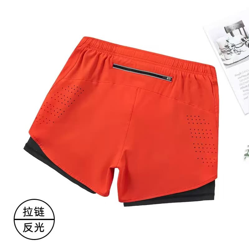 Orange red + black lining