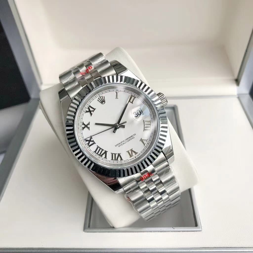 Log imitation mechanical roman silver white