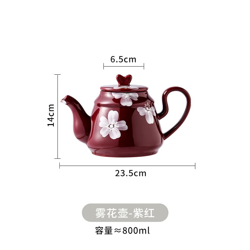 Carmine mist flower pot