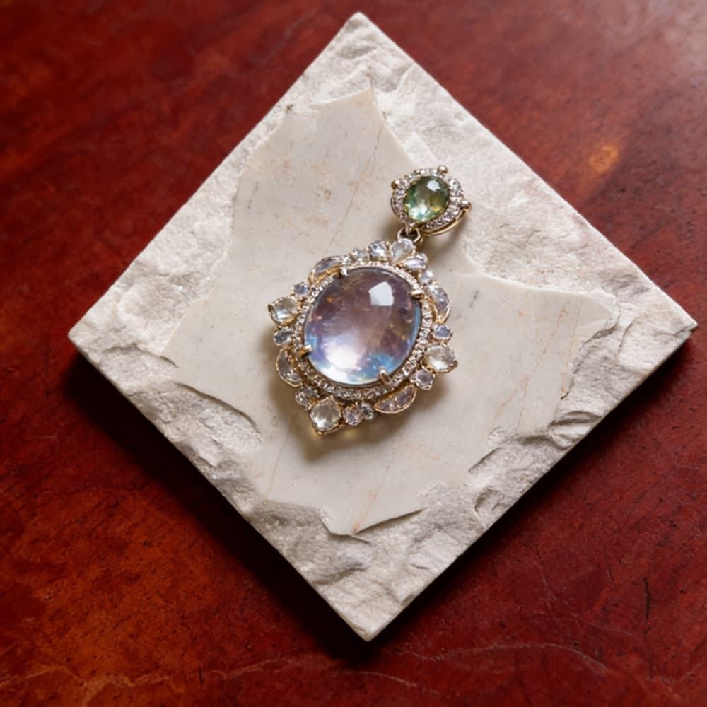 Pink retro jewelry plate 10*10cm