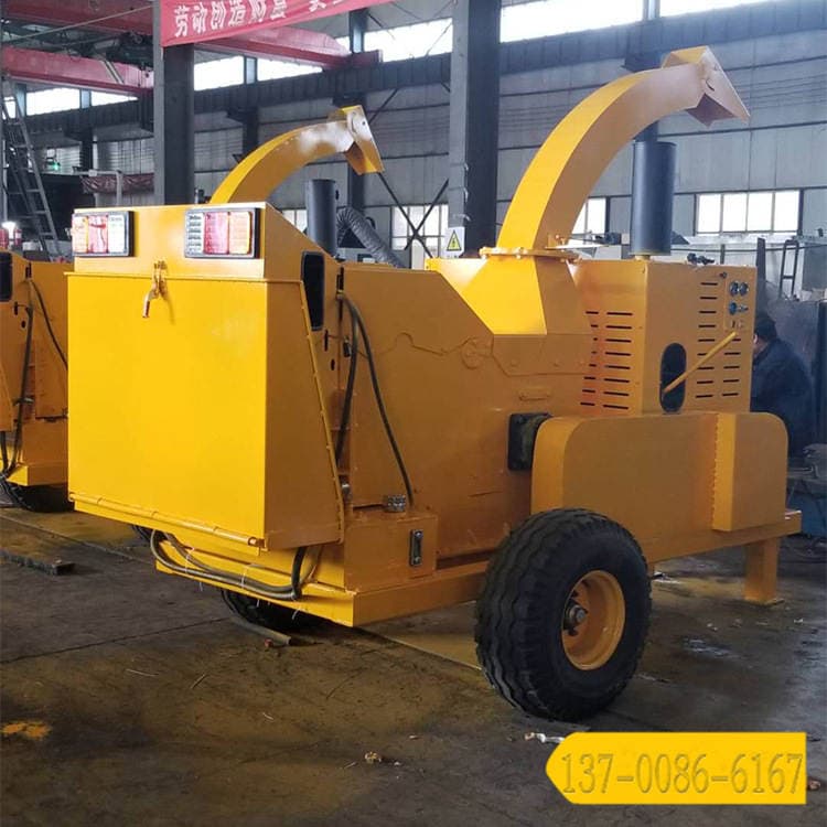 Garden branch crusher wood crushing and crushing machine mobile miscellaneous wood crusher mobile branch crusher 4