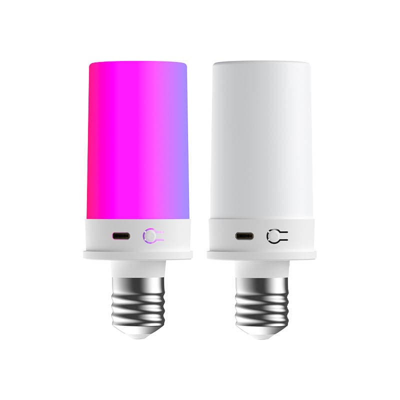 USB Magnetic Rechargeable Light Bulb 360-Degree Full-Emission Cylindrical Wall Light Source Wall Lamp with Battery Corn Light Bulb 5