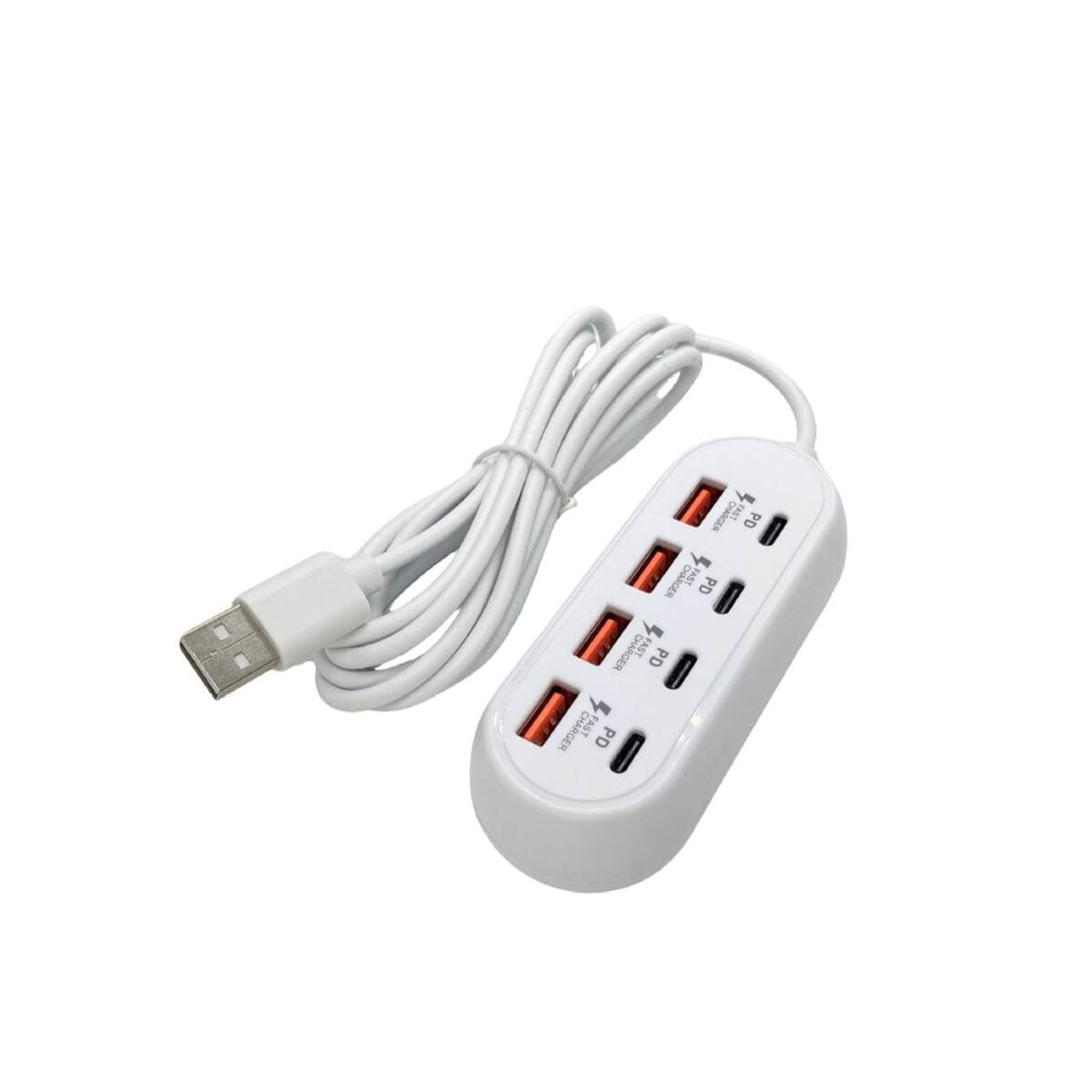 Səkkizi-birində Dokinq Stansiyası, 4 USB, 4 Type-C, PD Sürətli Şarj 5