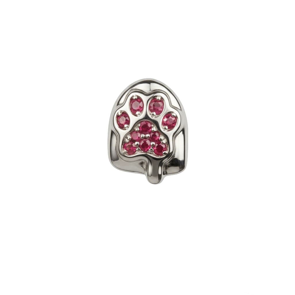 Silver footprints (ruby)
