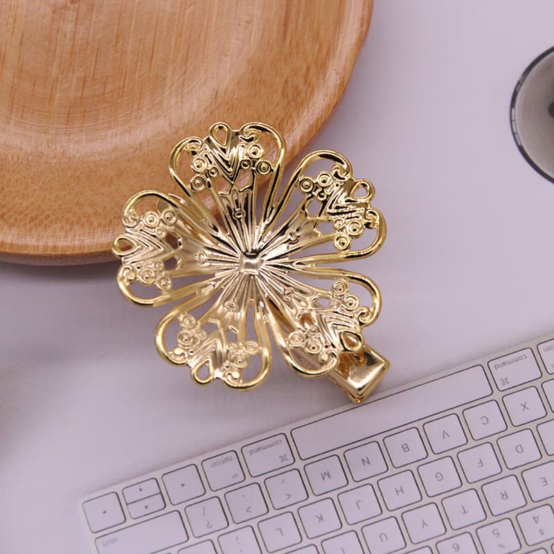 Flowers with gold