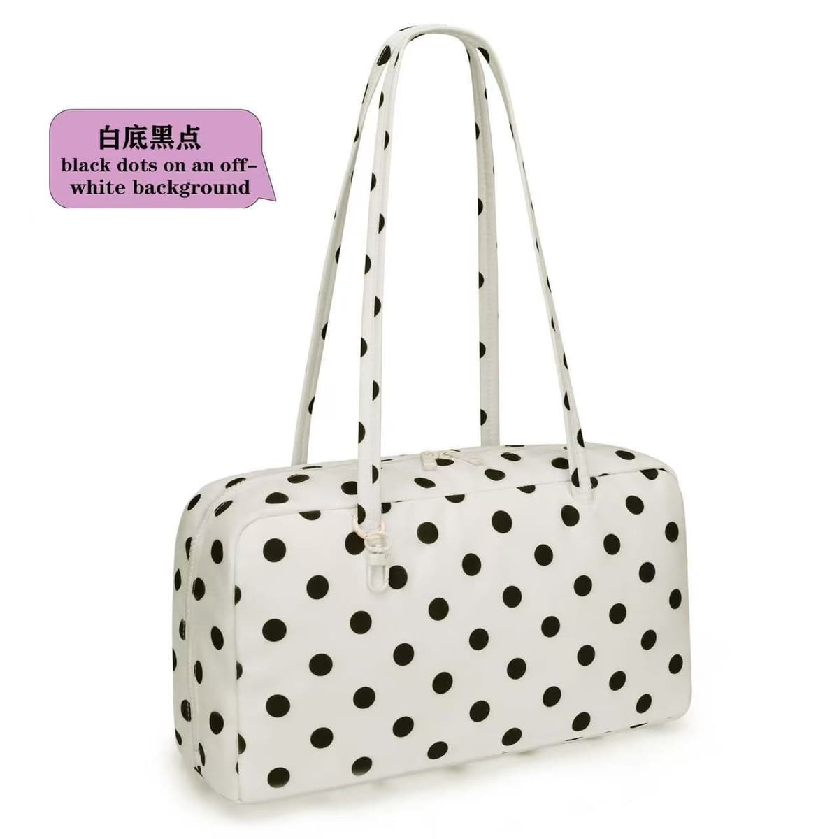 Black dots on white background