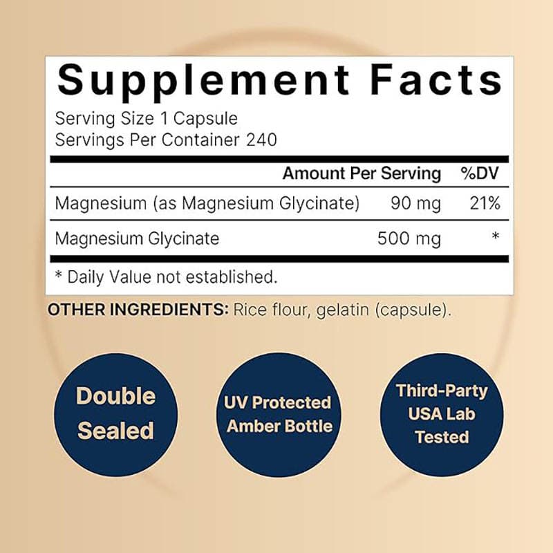 Amazon Tk Cross-Border Spot Goods Glycinate Magnesium Complex Supplement Capsules Magnesium Capsules Processing 4